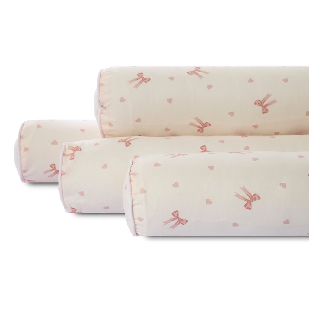 Kit de Rolinhos 8 Peças Para Mini Cama Capa + Refil Percal 200 Fios - 100% Algodão