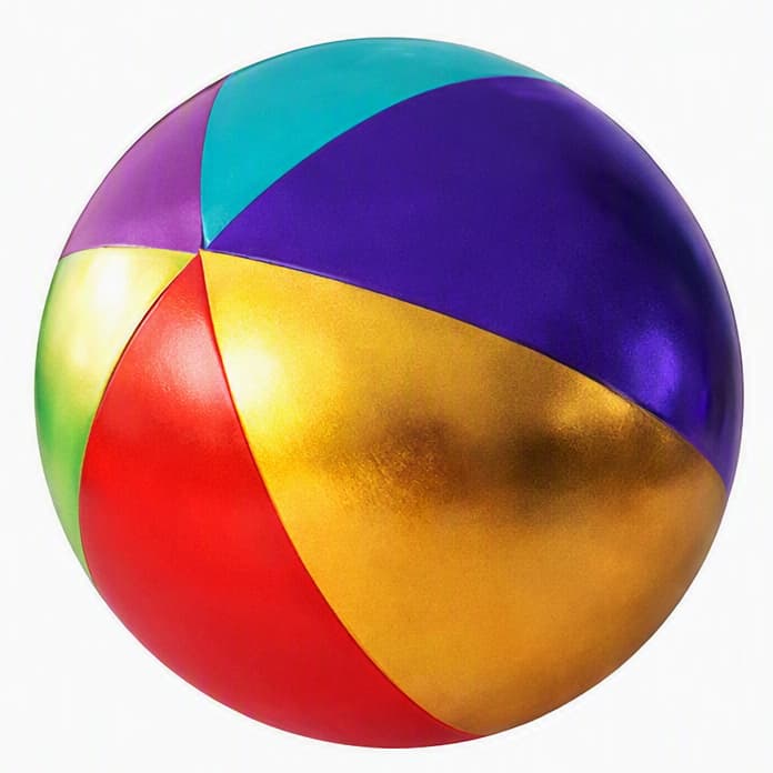 Bola gigante colorida com tela protetora 45cm 1/2/3 peças