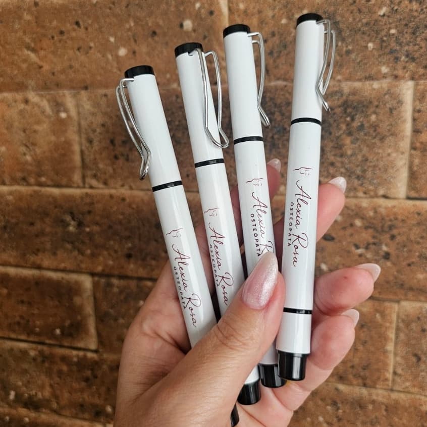 kit 100/200 Caneta marca texto personalizada lembrancinha canetas com marcador de texto para brindes
