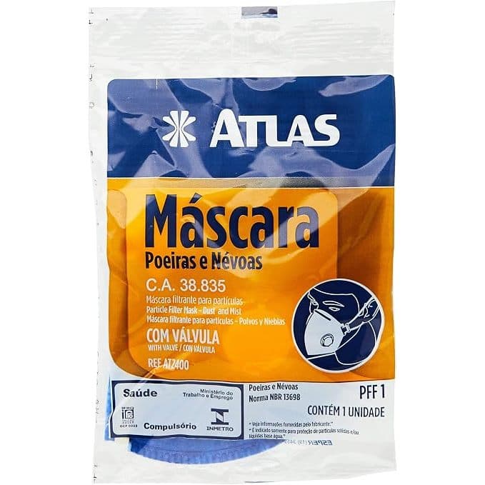 Máscara Pff1 Com Válvula Atlas