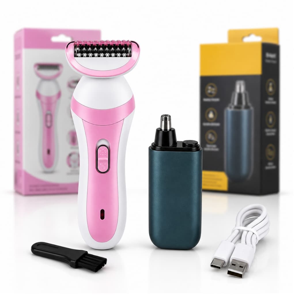 Depilador Elétrico Corporal Lady Shaver Aparador Pelo Nariz