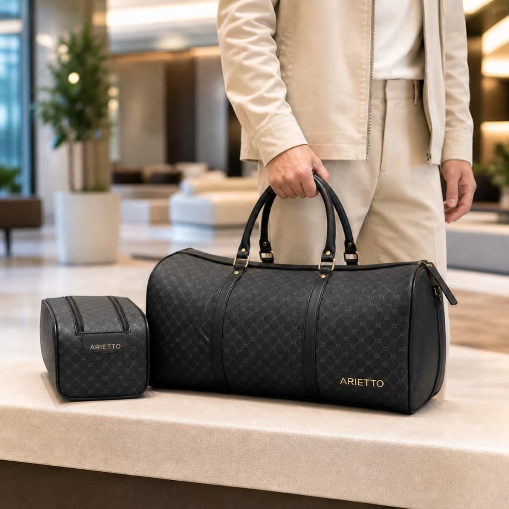 Kit Mala Média E Necessarie Grande Espaçosa 10kg Com Alça Ajustável Viagem