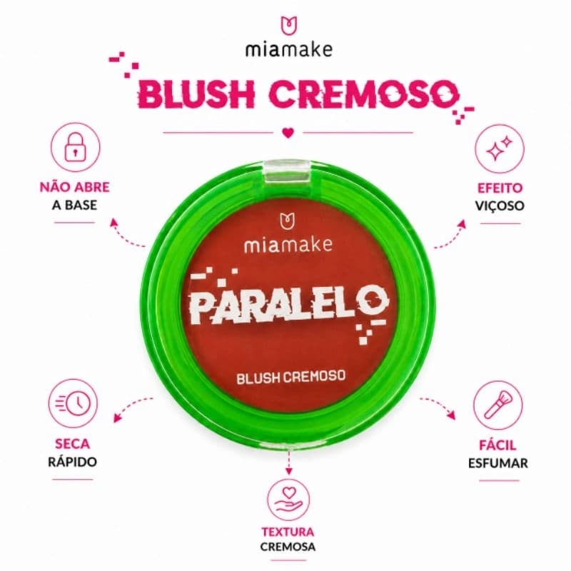 Blush Cremoso Efeito Natural Glow Alta Pigmentação