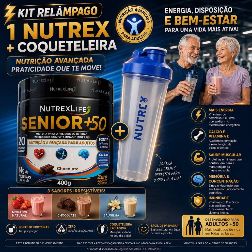 NutrexLife + COQUETELEIRA - 400G DE PURO SABOR E VITALIDADE - original