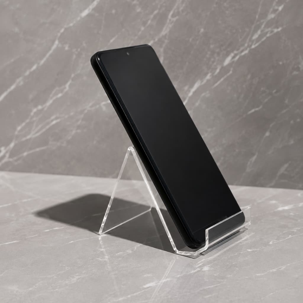 Suporte Expositor Celular Vitrine Loja Amostra De Acrílico Resistente Versátil