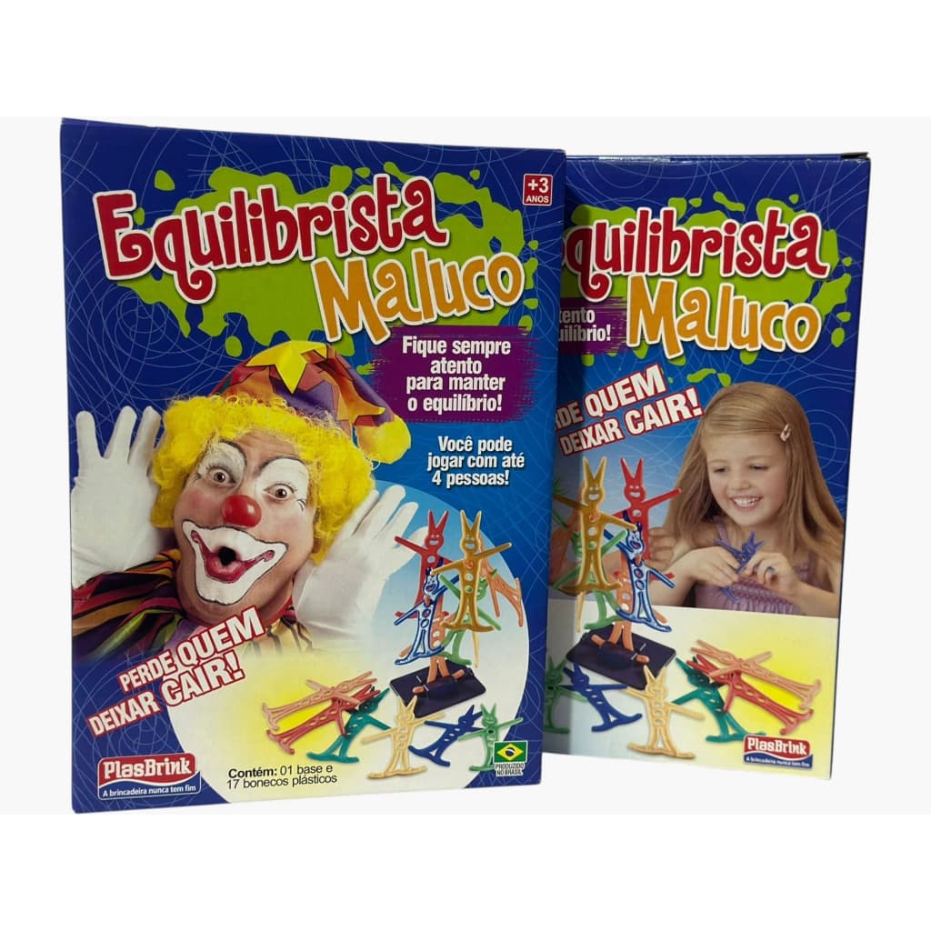 Jogo Equilibrista Maluco com 17 Bonecos e Base – PlasBrink