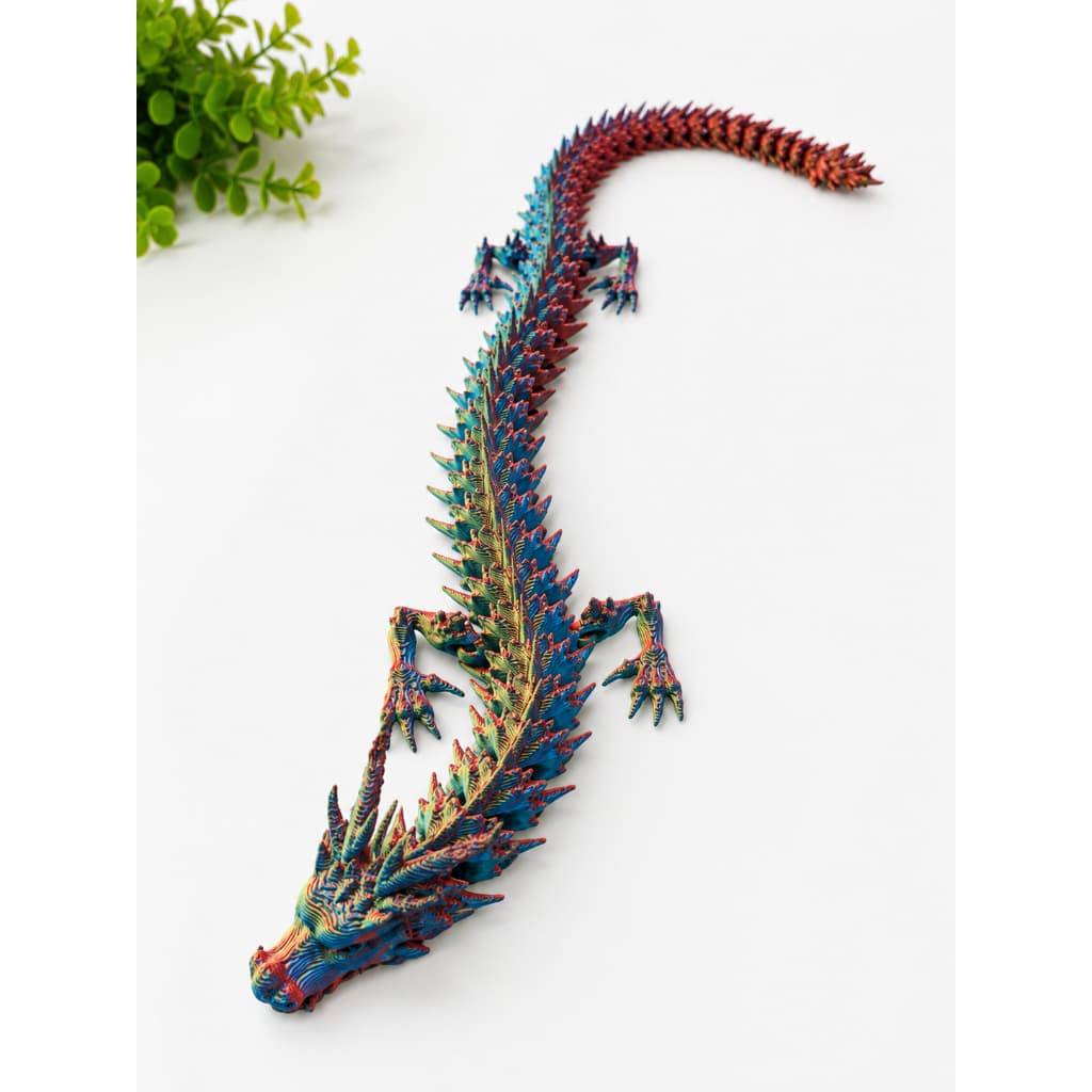 Dragão 3D Articulado 30cm Colecionável Decoração Geek Fantasia