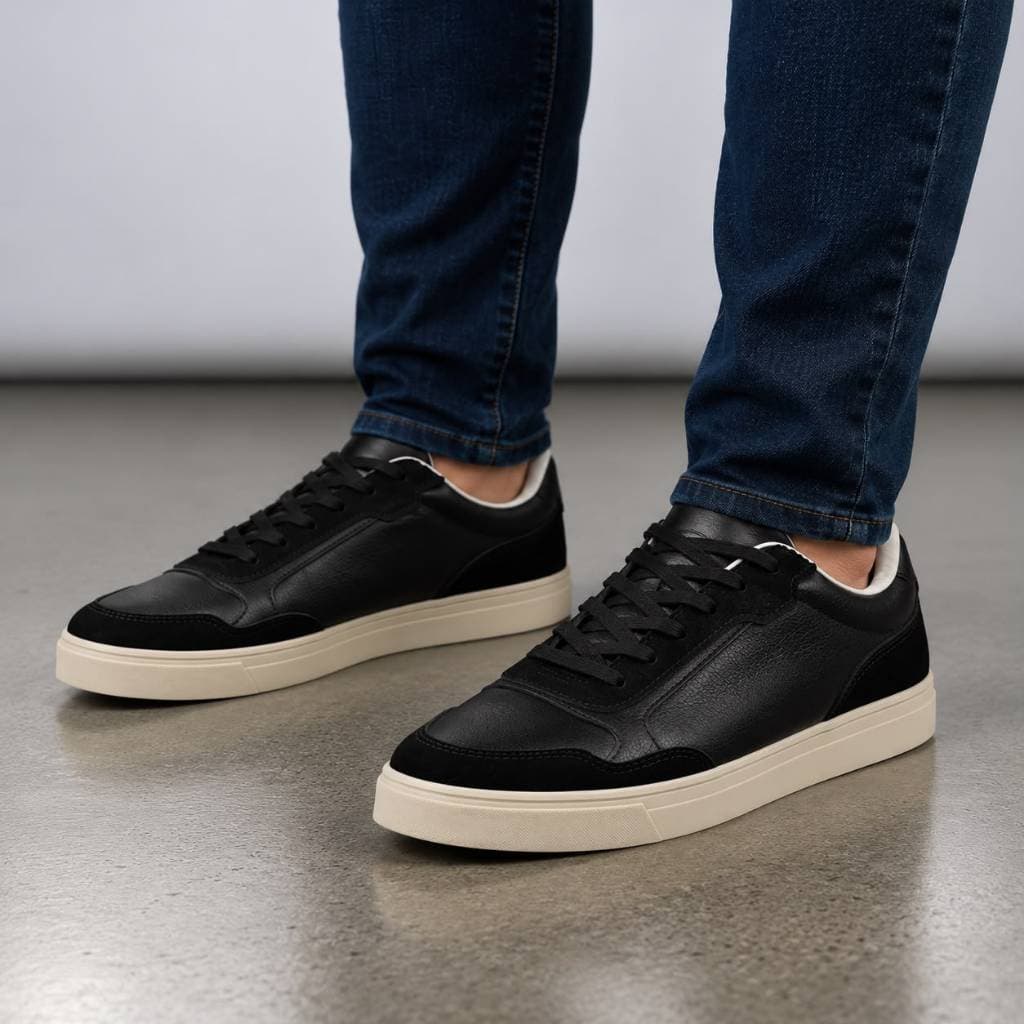 Tênis Casual Sapatenis Masculino Urbano Confortável Resistente Couro Leve Original