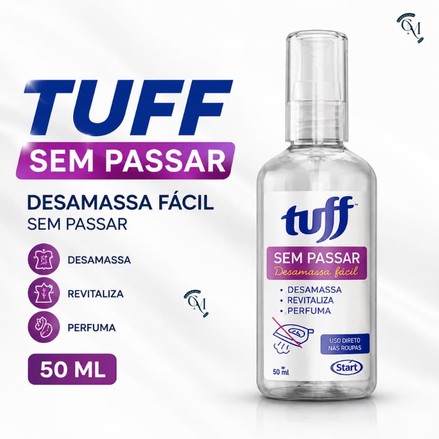 Tuff Sem Passar 50ml Desamassa Fácil Spray Para Roupas