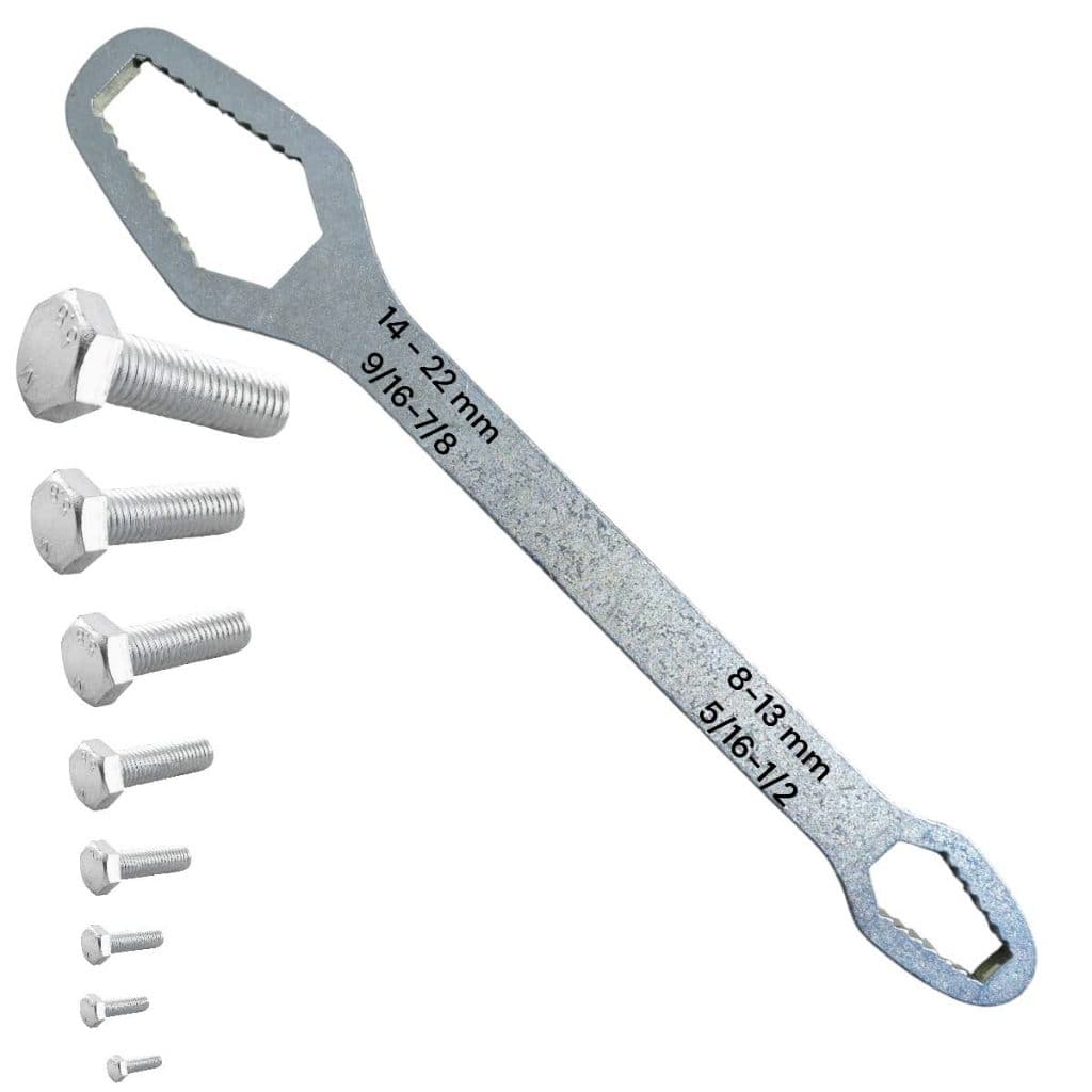 Chave Sextavada Universal  De 8 A 22 Mm E 5/16 A 7/8 Polegadas
