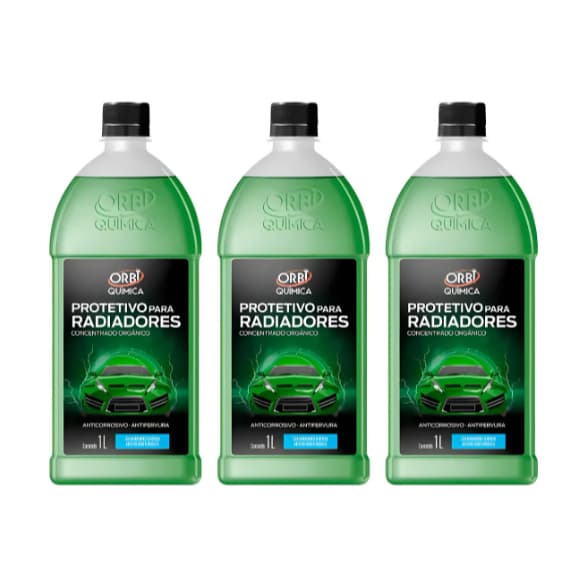 Aditivo Radiador Verde Concentrado 1L - 3 Unidades
