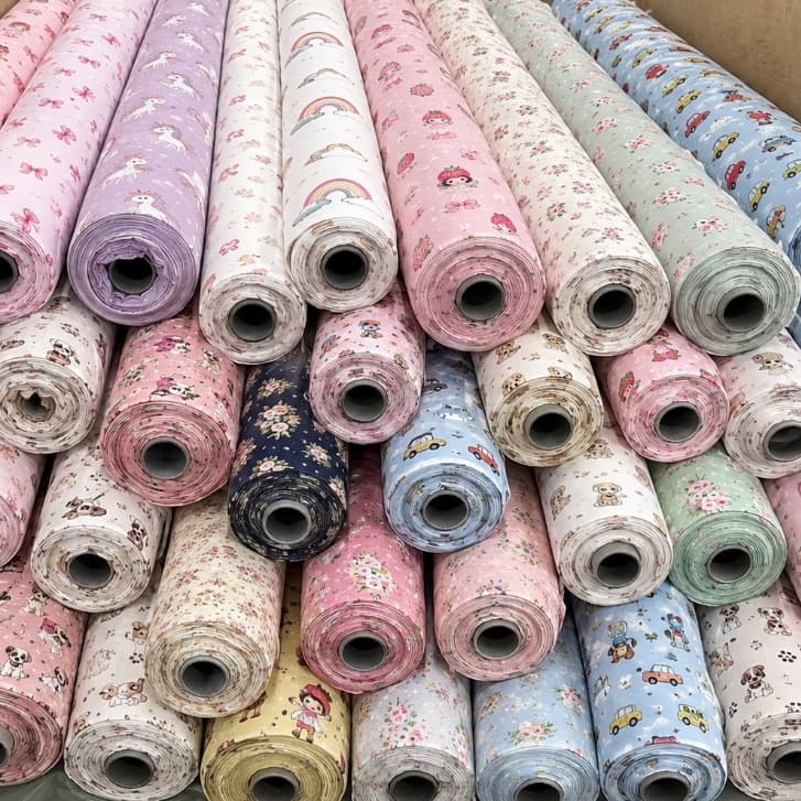 Charutos de Malha Cotton e Meia Malha, Estampas Sortidas - ideal para Roupas Infantil, Adulto e Moda Pet.