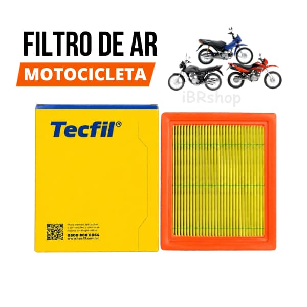 Filtro de ar CG Titan 125 150 POP 100 110 BROS NXR 125 150 160 XRE 190