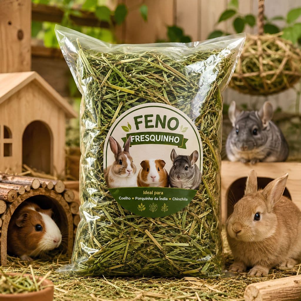 Kit Feno para Roedores I Coelho I Porquinho da Índia I Chinchila