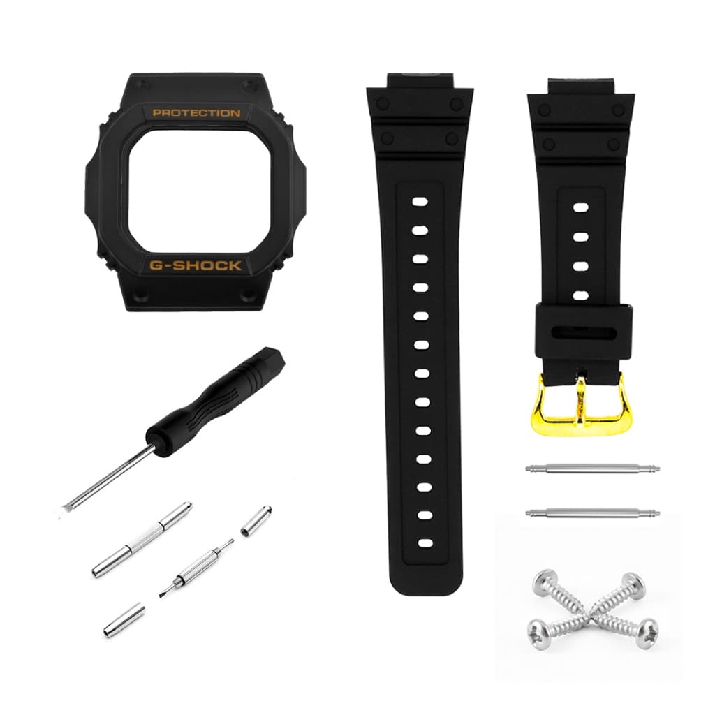 Kit Full Para G-shock DW-5600 Pulseira Bezel Chave Parafuso