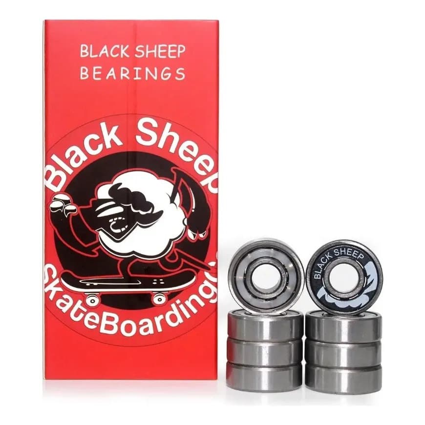 Rolamento 608 Black Sheep Silver para Skate Patins Longboard Alta Precisão