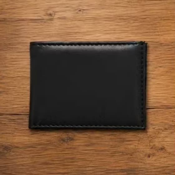 Carteira Masculina Slim Porta Cartões CNH RG Dinheiro Preta