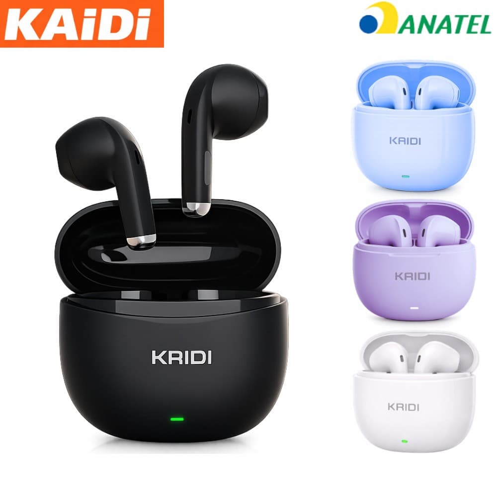 Fone De Ouvido Sem Fio Bluetooth 5.4 Original Kaidi 779 ANC e IPX4 Prova de Agua