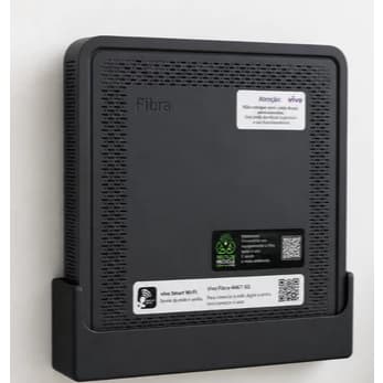 Suporte Modem Roteador WiFi Vivo Fibra Parede Organizador compatível Fixação Fácil Compacto