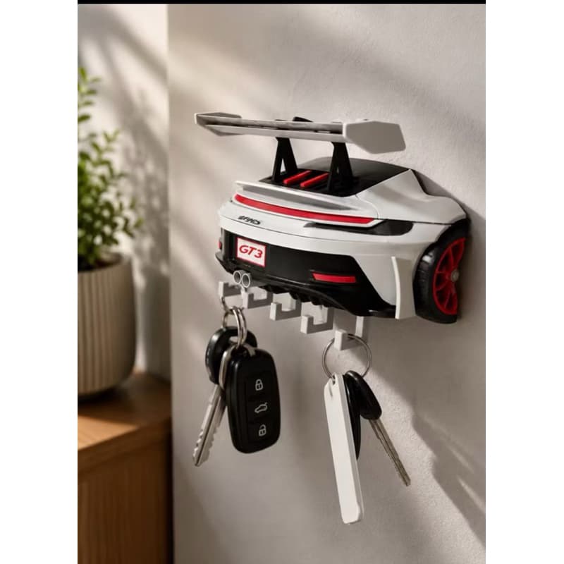 Porta-chaves Porsche Gt3 Rs 911 Turbo Carro Decoração Motorsport