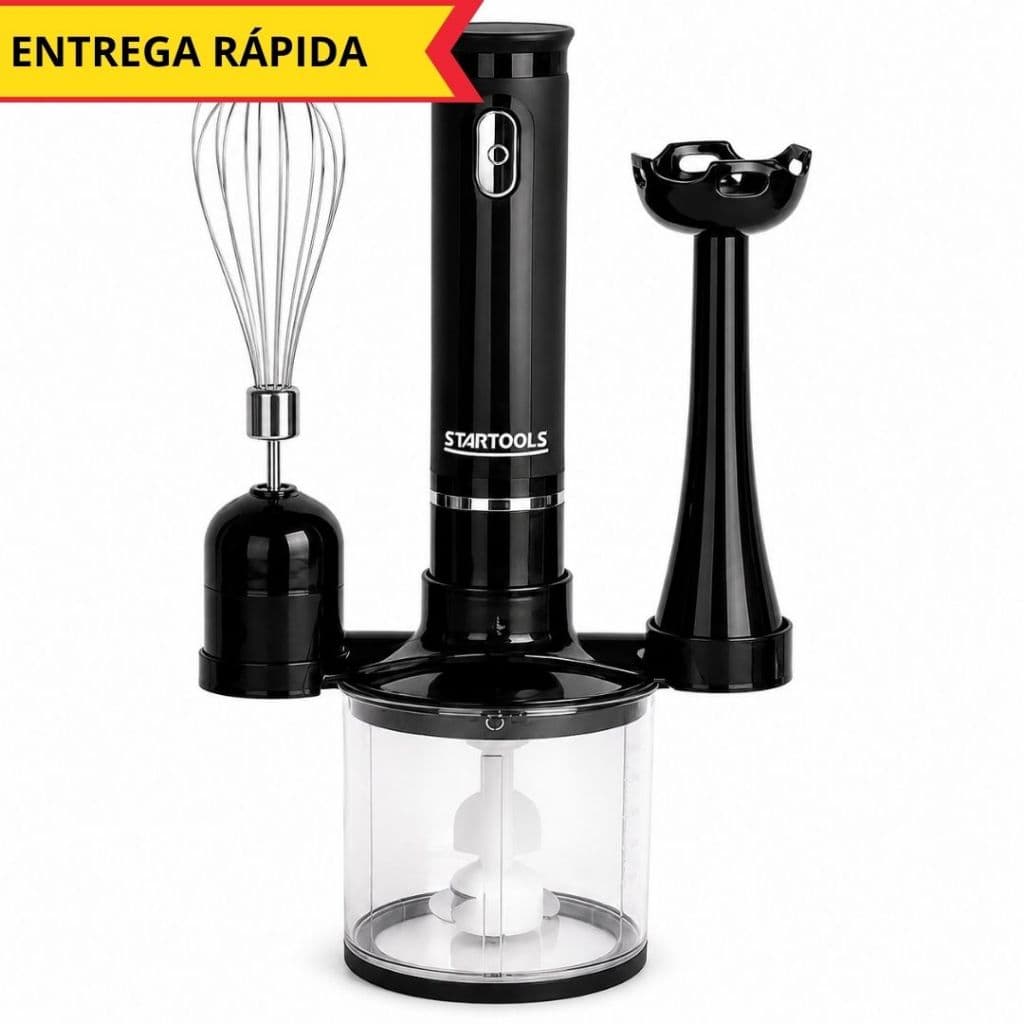 Kit Mixer 3 Em 1 Multiprocessador De Alimentos 127V/220V Processador Completo - Sortido