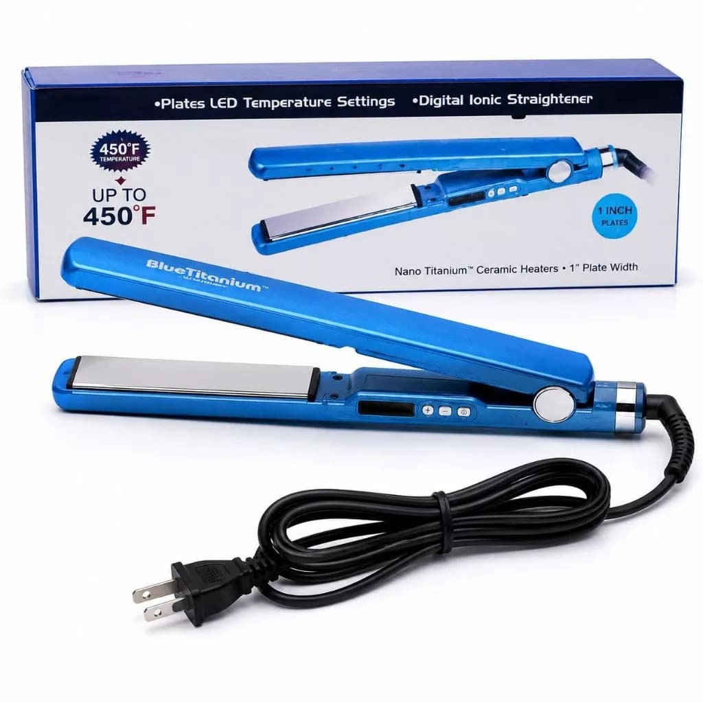 Prancha Chapinha 4Forte Titanio Alisamento rápido Bivolt Aquece até 450 graus com Inmetro Original