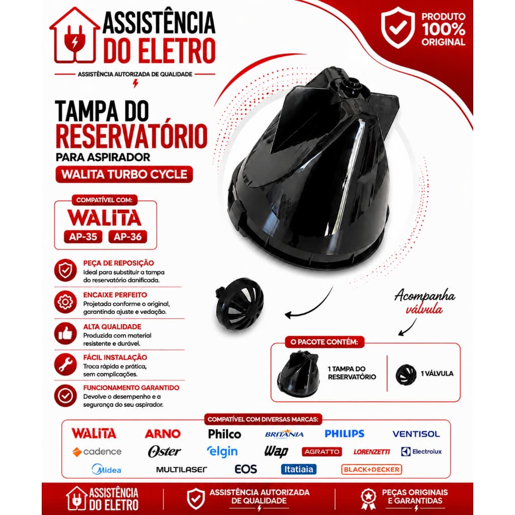 Porta Filtro Corta-Pingos Cafeteira Walita RI7447 RI7457
