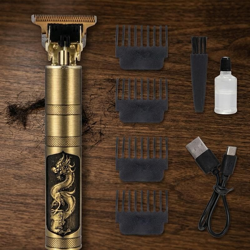 Aparador de Cabelo e Barba Profissional Sem Fio - Motor Potente e Lâmina Afiada