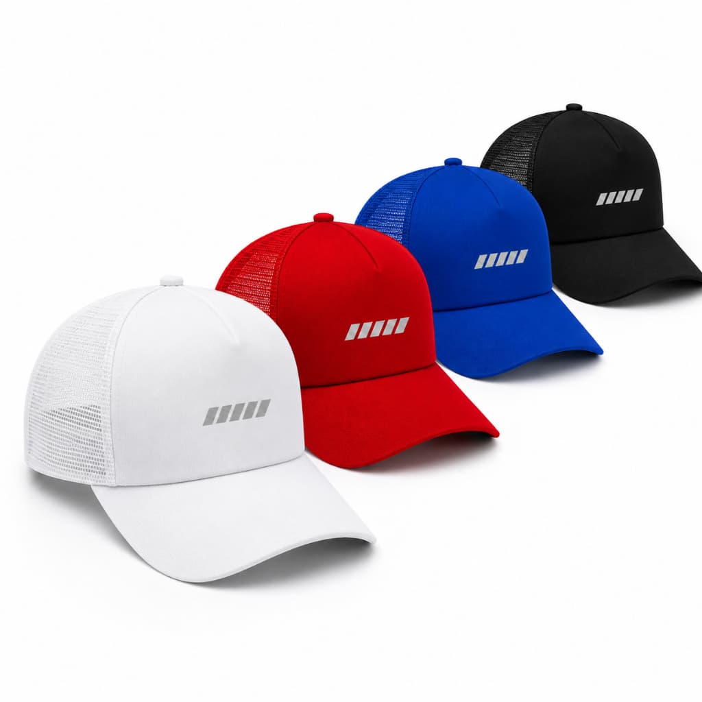 Bonés Trucker Tela Masculino Feminino – Cores Variadas | Boné Aba Curva Ajustável para Verão, Academia e Dia a Dia