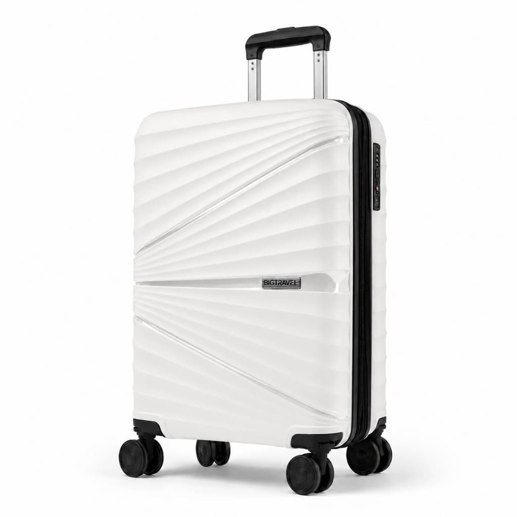 Mala de Viagem 10kg Bordo Branca Fole Extensor Material PP