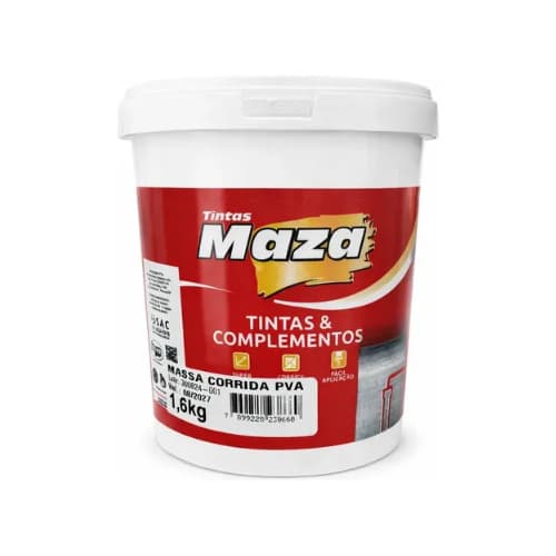 Massa Corrida Pva 1,6kg Maza
