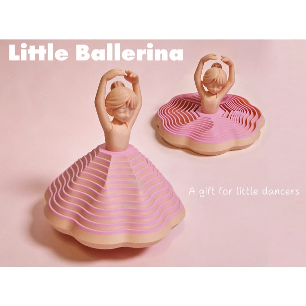 Bailarina Dançante Sensorial Fidget – Boneca de Dança 3D Decorativa e Colecionável