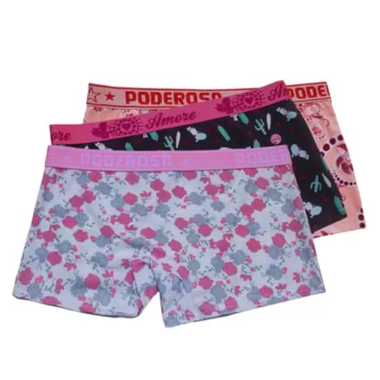 Kit 5 Calcinhas Infantis G 3-6 anos Shortinho de Menina Moça Cueca Box Feminina Com Elástico Grosso Calcinha De Criança