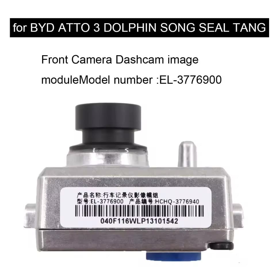 Câmera Dashcam DVR Veicular para BYD Atto 3, Dolphin, Seal, Tang, Song e Qin (Modelo EL-3776900)