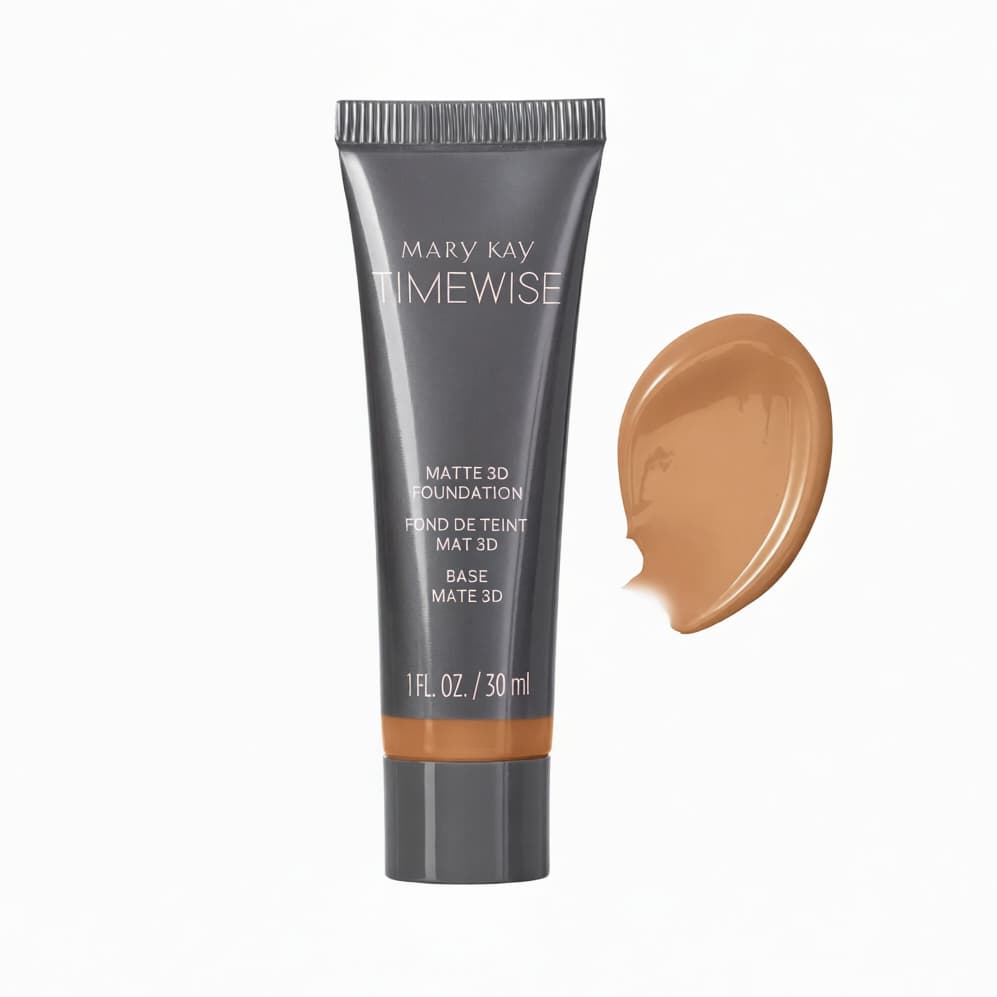 Base Líquida Mary Kay 3D Matte - Bronze W100: Acabamento Matte, Longa Duração e Ultra Resistente