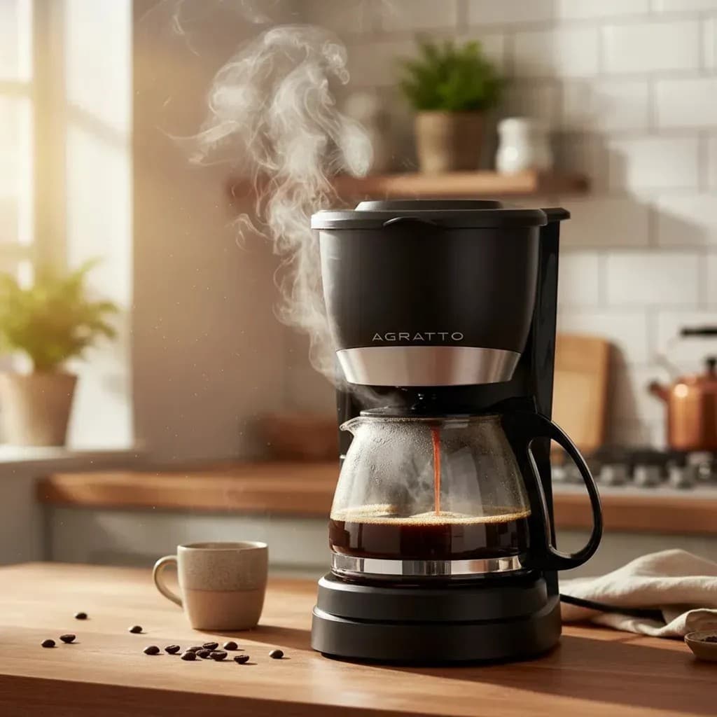 Cafeteira Elétrica Agratto 15 Xícaras Semi Automática Jarra Vidro, Café 127V
