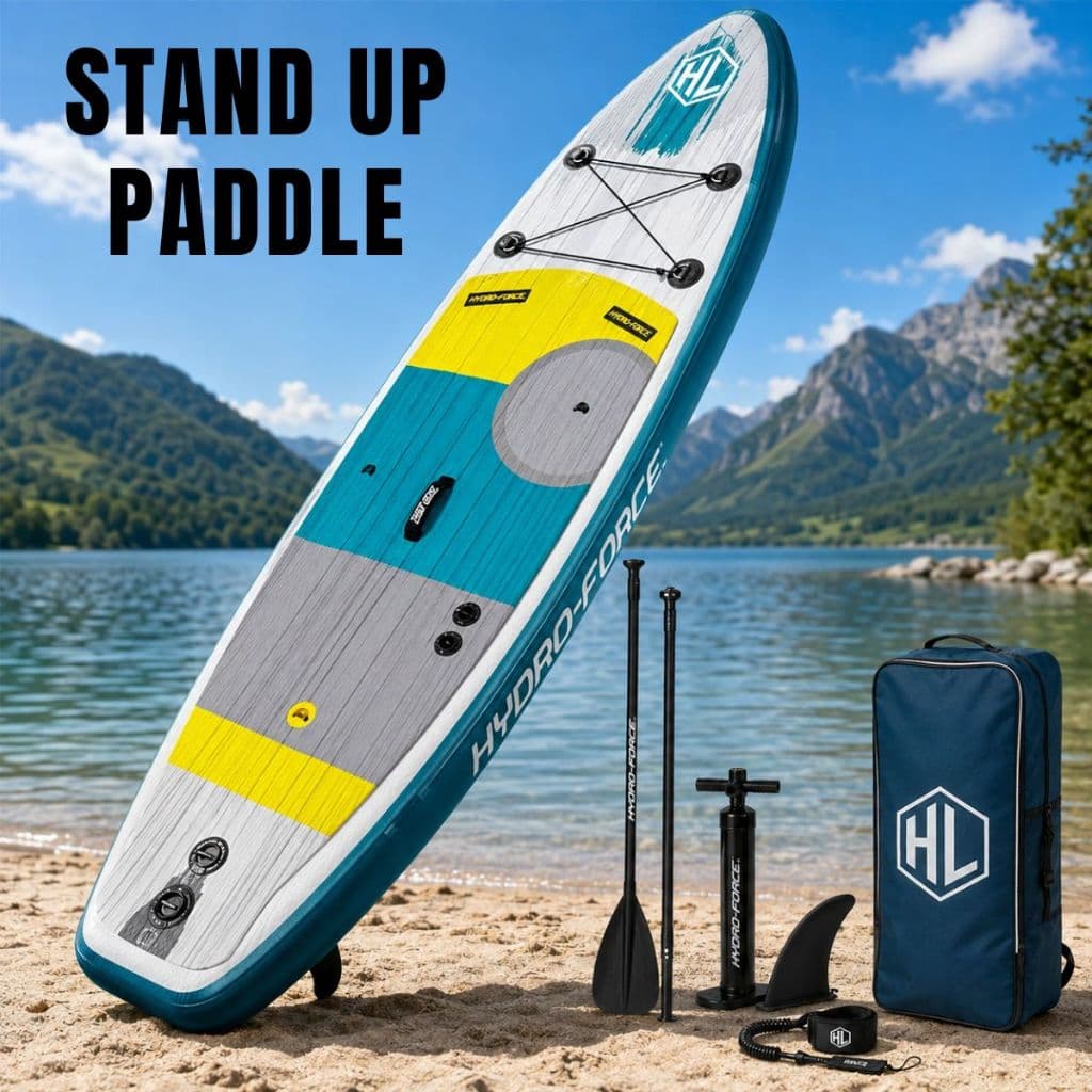Prancha Stand Up Paddle Inflável SUP-300 Kit Completo Remo Bomba Quilha Leash Mochila Alta Performance