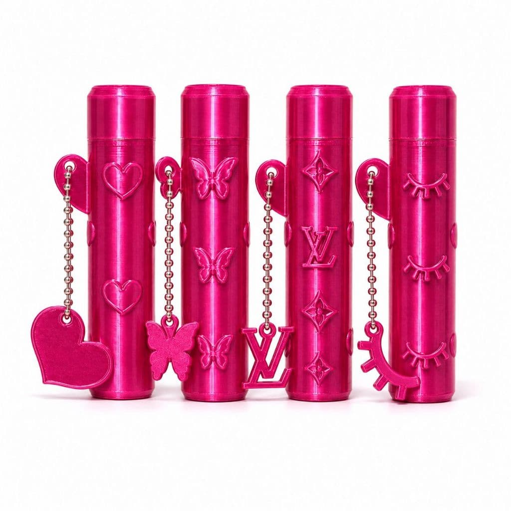 Porta Escova de Cilios Com Chaveiro Lash Designer Varios Modelos Mino Para Clientes