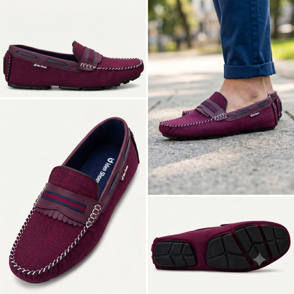 Mocassim Drive Bordô Masculino- Sapatilha Mocassim 33 ao 44