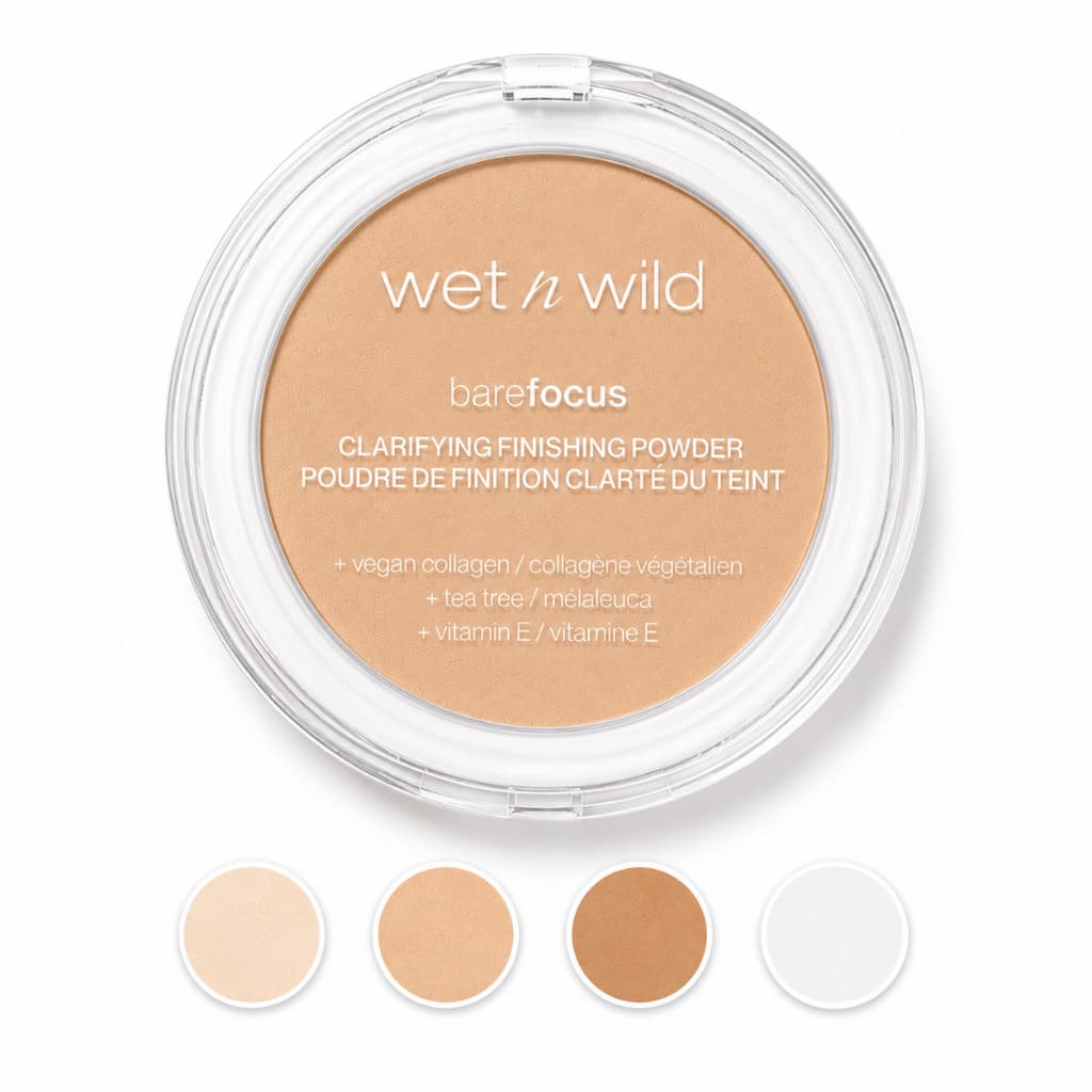 Pó Compacto Finalizador Matte Wet N Wild Cobertura Leve Bare Focus