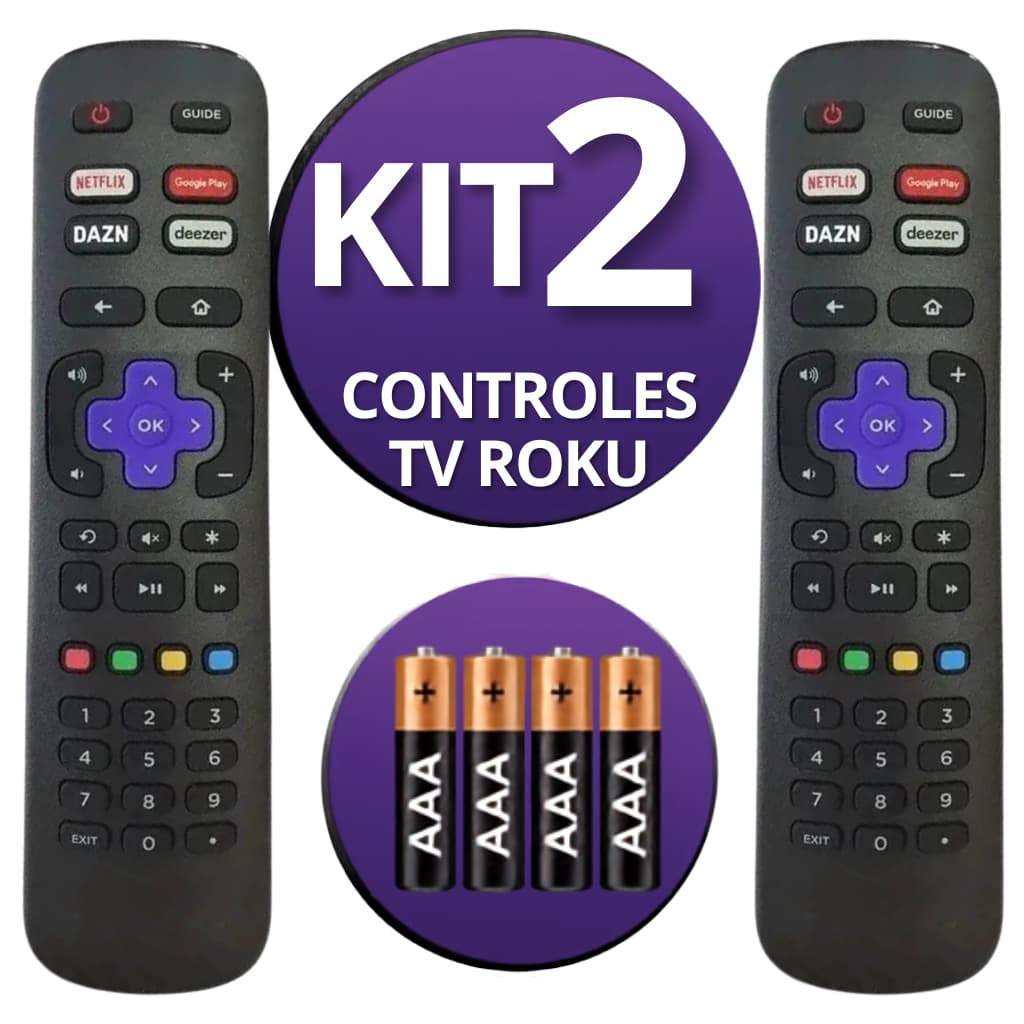 Controle Remoto Compatível com Televisão Roku AOC Smart TV Philco e Semp | Envio Imediato