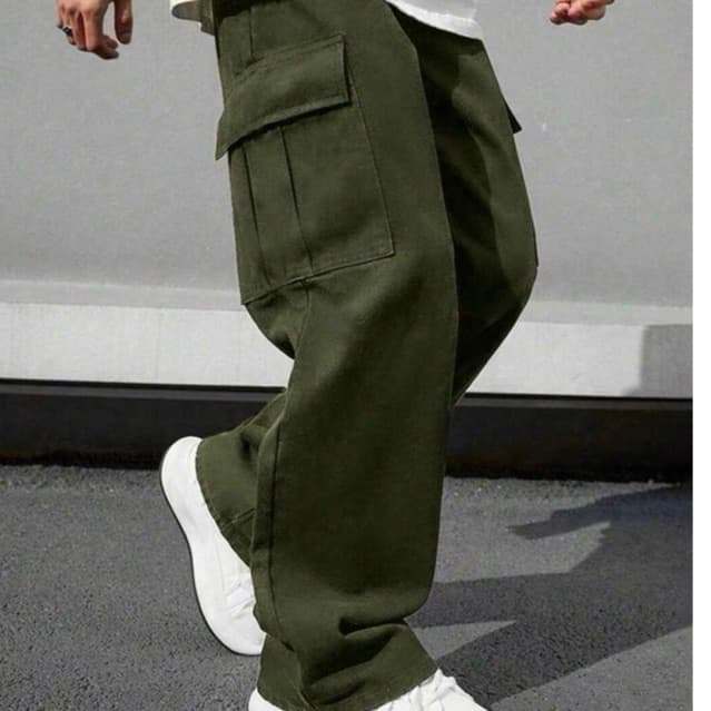 CALÇA CARGO SARJA BOLSOS LATERAIS INFANTIL ESTILO E CONFORTO PARA OS PEQUENOS PREMIUIM 10-16