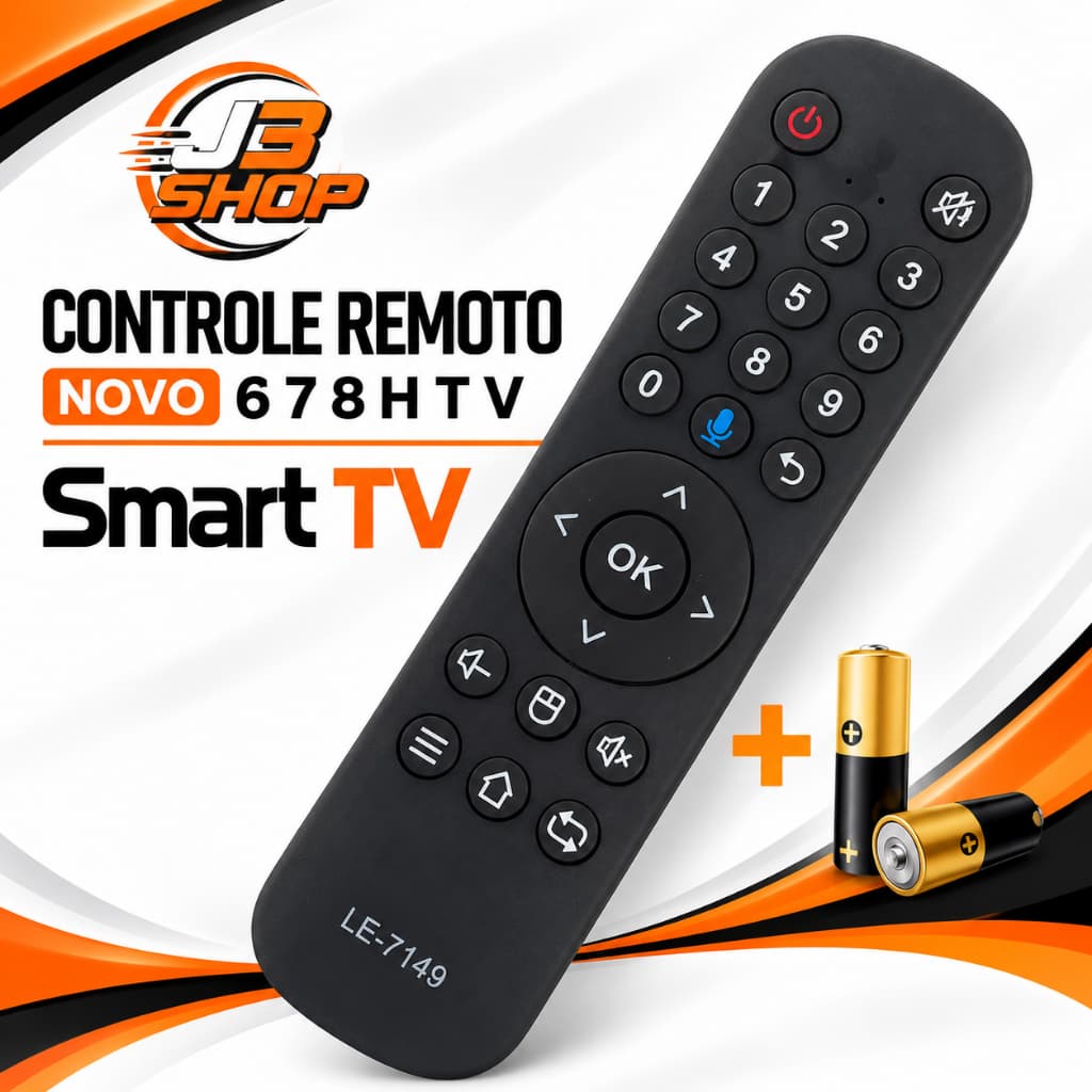 Controle Remoto Novo 6 7 8 H T V Smart Tv