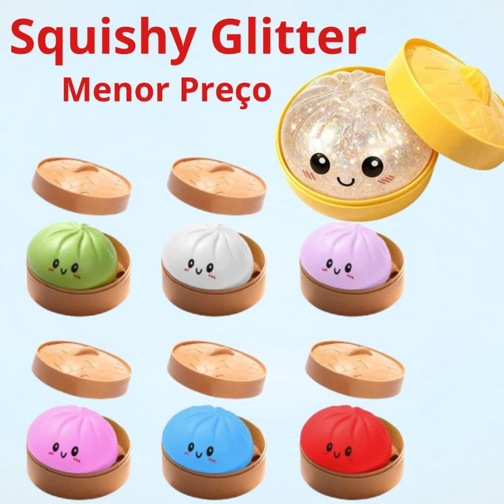 Squishy Dumpling Antiestresse Macio Para Aliviar Ansiedade E Melhorar O Foco Com Toque Gostoso