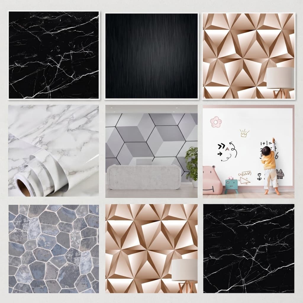 Papel De Parede Autoadesivo Raio Estampado Decorativo Revestimento 5 Metros