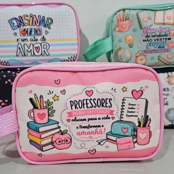 Necessaire dia dos Professores 19x13  Envio Rápido pronta entrega