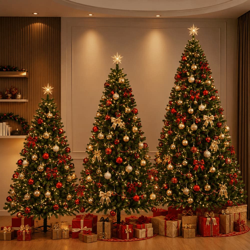 Árvore De Natal Pinheiro Verde Tradicional Clássica Pinheirinho Natalino Grande Alto Robusto Cheio 1,80m - 2,10m - 2,40m