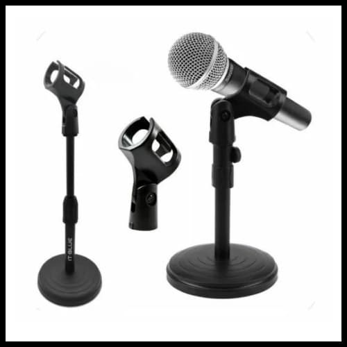 Pedestal Mini Suporte Microfone De Mesa Studio Portátil 35cm