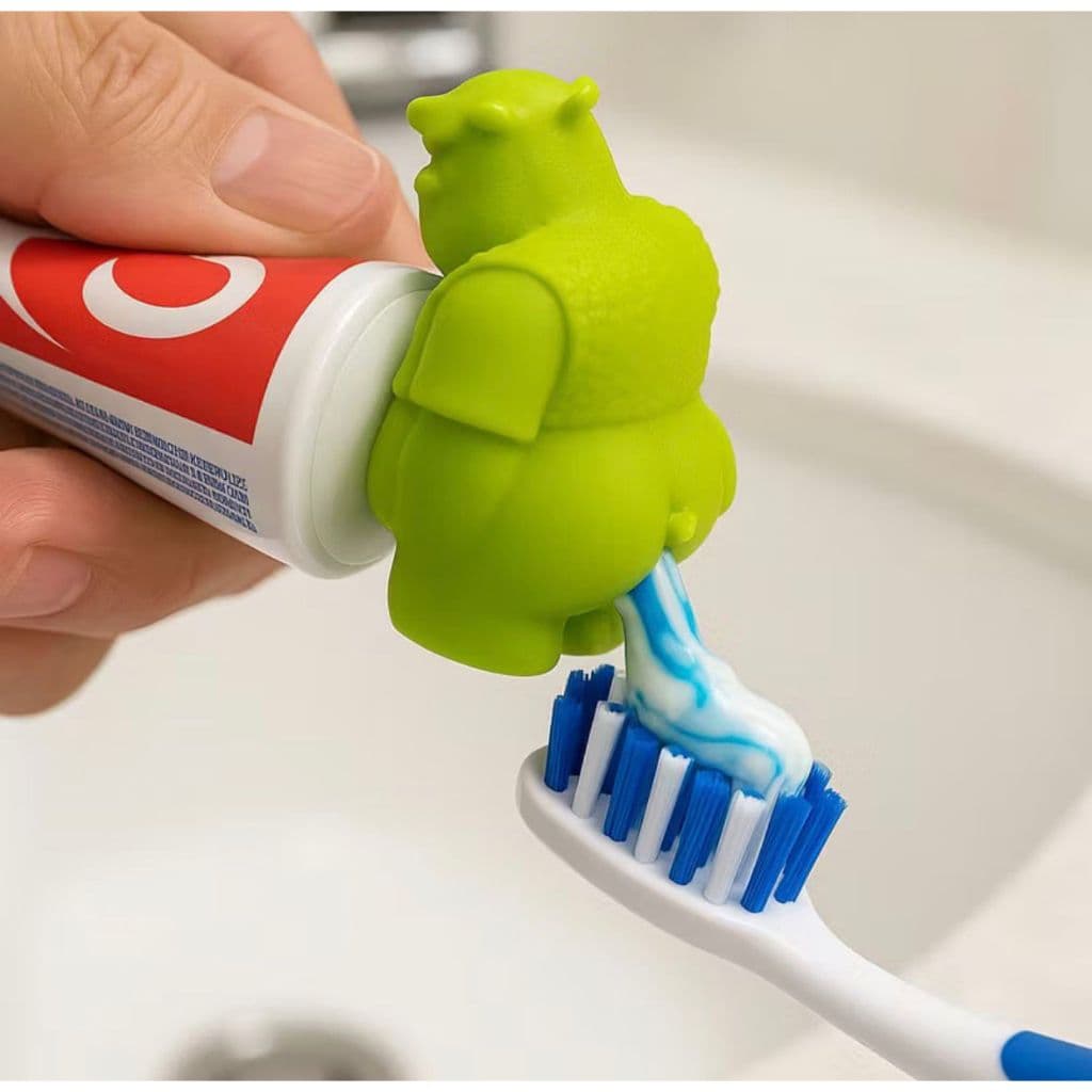 Tampa de Creme Dental Shrek e baby yoda | Tampa Decorativa Pasta de Dente Divertida | Acessório Banheiro