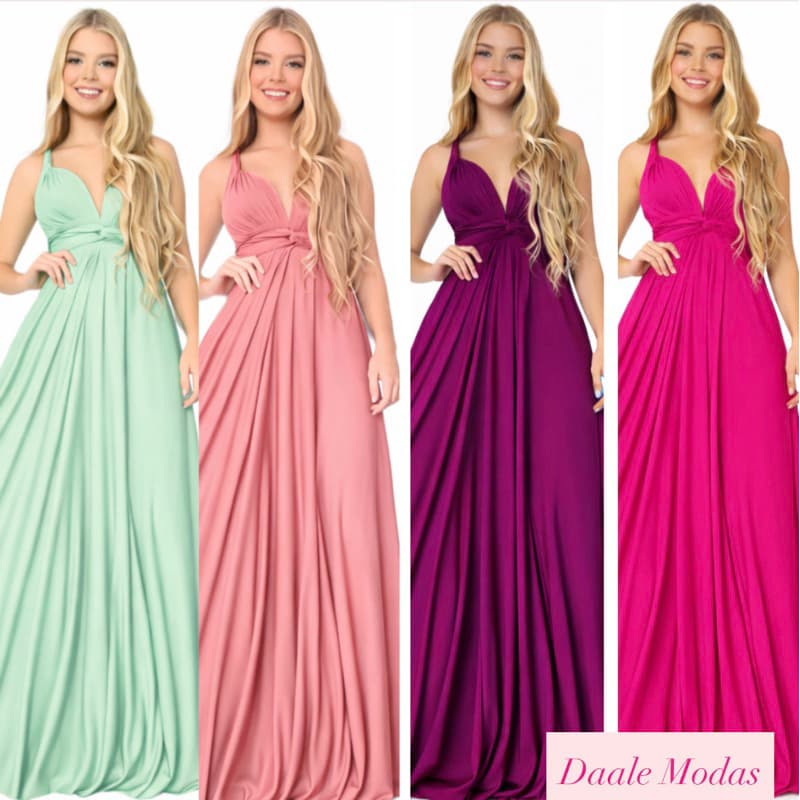 Vestido longo de Festa Madrinhas Multiformas Varias Formas Infinity Casamento civil Religioso